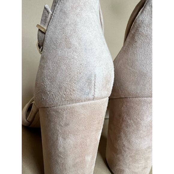 Sam Edelman Golden Caramel Suede Yancy Block Heel Sandal 10 M New - Picture 9 of 13